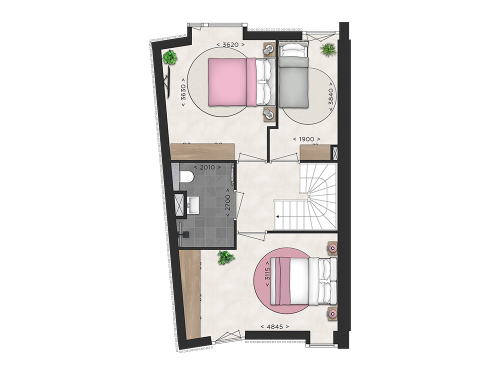 Plattegrond 2e verdieping