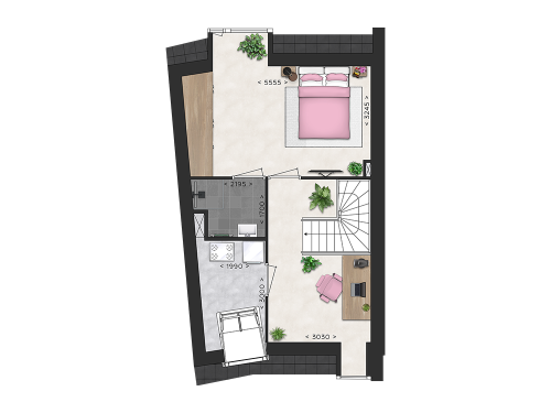 Plattegrond 3e verdieping