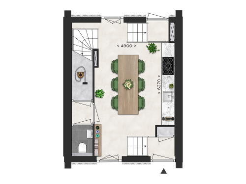 Plattegrond begane grond