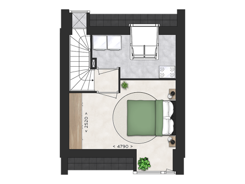 Plattegrond 3e verdieping