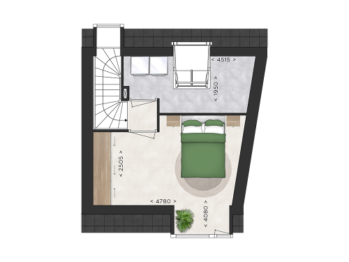 Plattegrond 3e verdieping