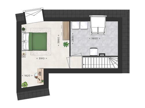 Plattegrond 3e verdieping